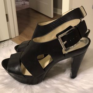 Michael Kors Black Platform Heel